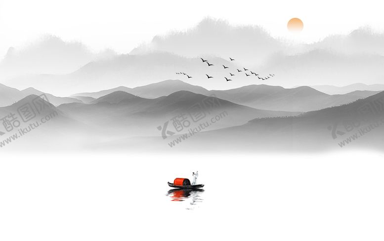 编号：40777111031253473304【酷图网】源文件下载-水墨山水画