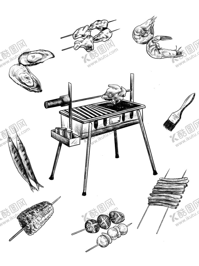 编号：71035810142012196030【酷图网】源文件下载-烧烤素材