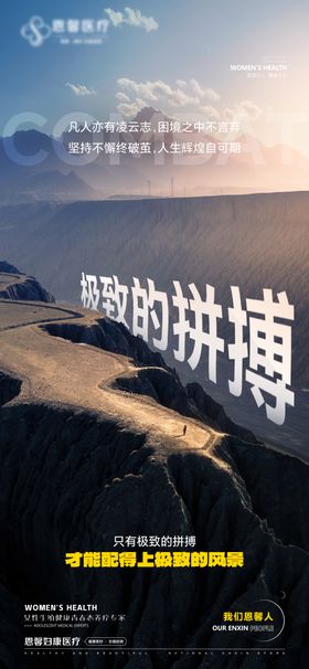 企业文化拼搏海报
