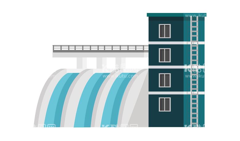编号：35196409180726354138【酷图网】源文件下载-矢量水电站