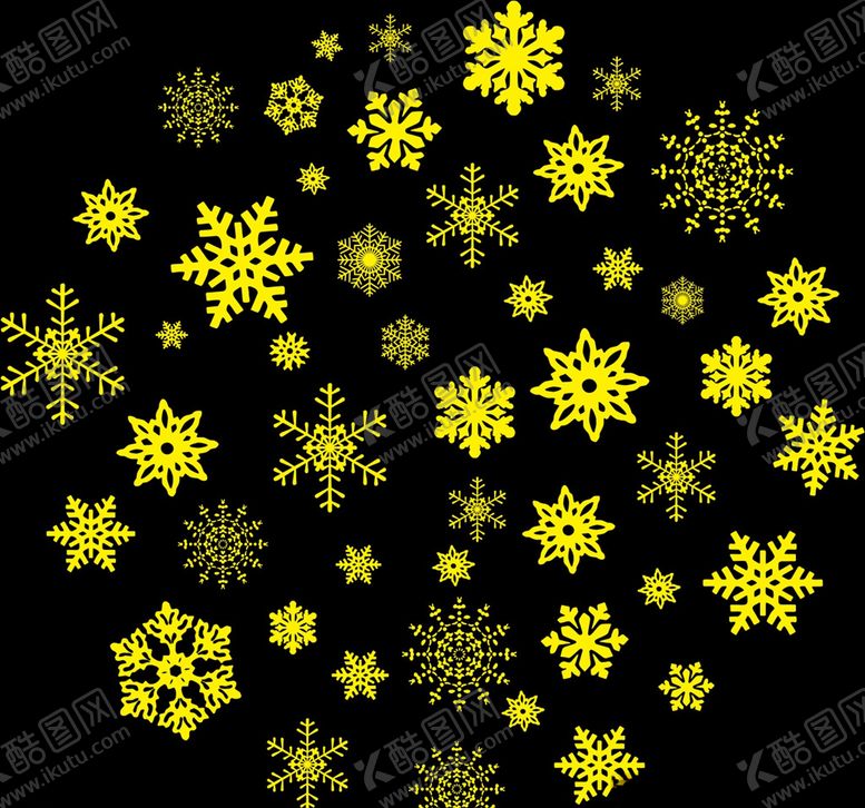 编号：79758006160936542311【酷图网】源文件下载-雪花点点矢量图雪花圆形雪