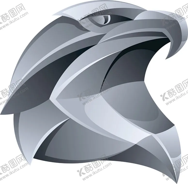 编号：35917101270248018763【酷图网】源文件下载-金属质感老鹰头部