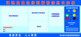 食品监督公示栏