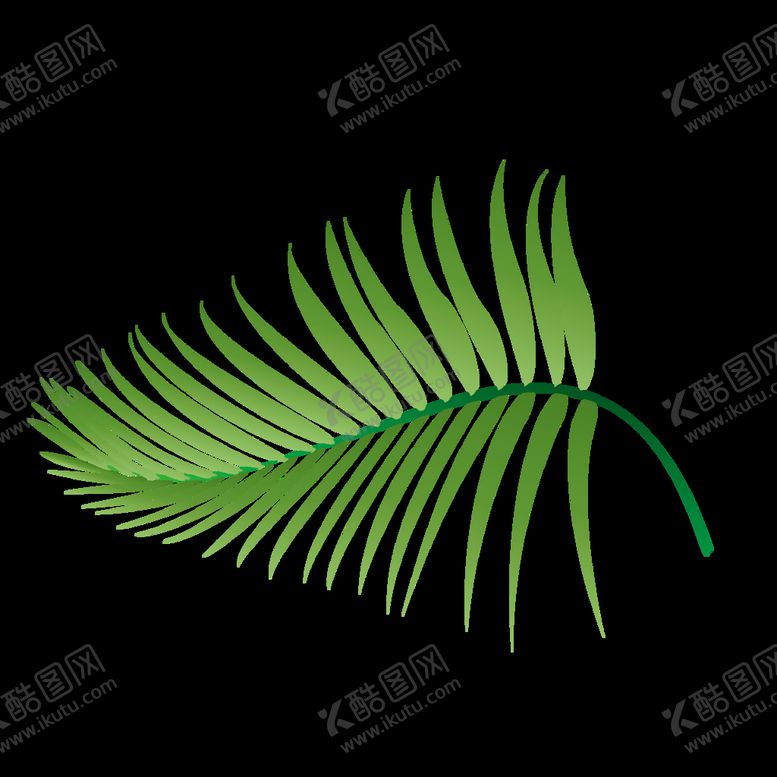 编号：63042109211959213417【酷图网】源文件下载-小清新绿叶植物插画手绘