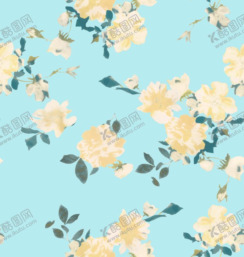 编号：25674809150919411946【酷图网】源文件下载-水彩花碎花花卉