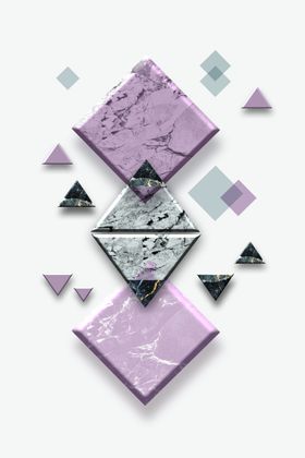 立体几何玄关装饰画
