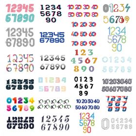 多样数字字体素材