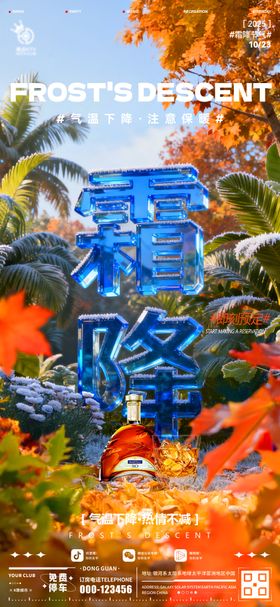 酒吧霜降海报