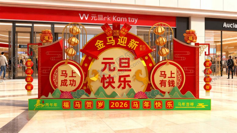 编号：18273104031341541848【酷图网】源文件下载-马年美陈