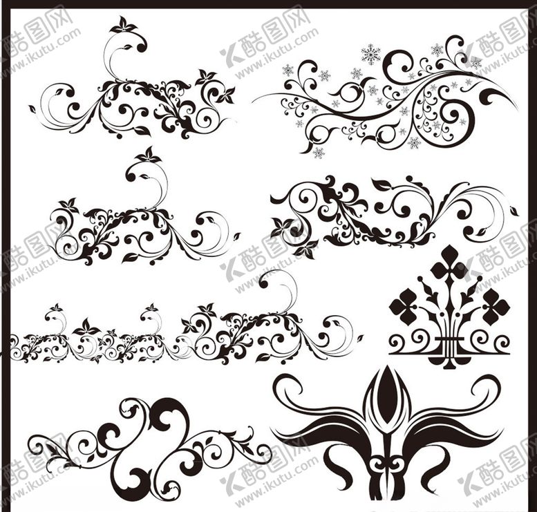 编号：66823009272036319555【酷图网】源文件下载-艺术花纹边框角花