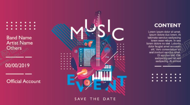 编号：89392509110703441726【酷图网】源文件下载-吉它摇滚演唱会