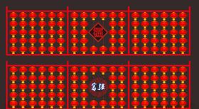 新春灯笼墙