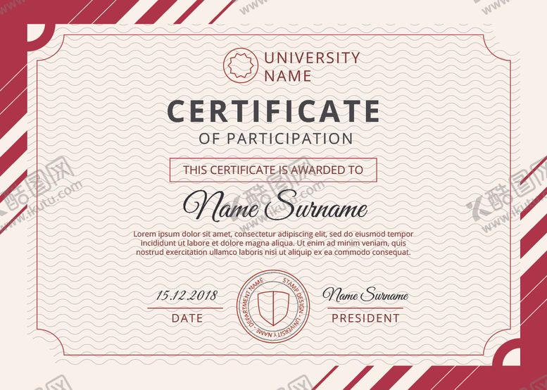 编号：40118709270243445363【酷图网】源文件下载-英文荣誉证书