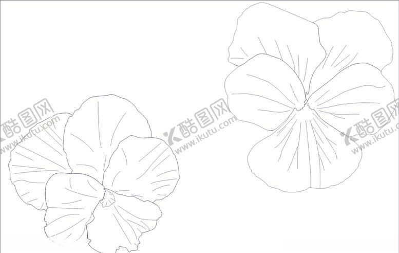 编号：35166410252154103932【酷图网】源文件下载-蝴蝶花线条