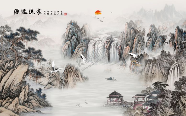 编号：92108309170245138303【酷图网】源文件下载-中堂画山水山水中堂画中堂画