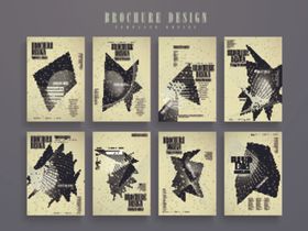 几何折纸艺术海报设计