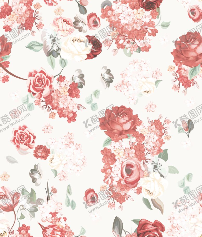 编号：99715104082014124266【酷图网】源文件下载-粉色花卉图案面料