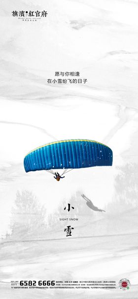 地产小雪大雪节气海报