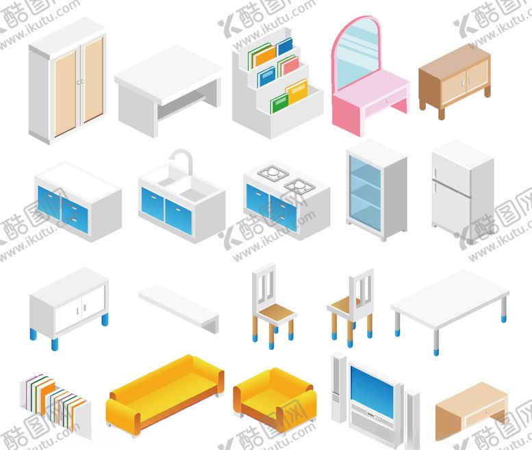 编号：69900710310208422760【酷图网】源文件下载-家具图标