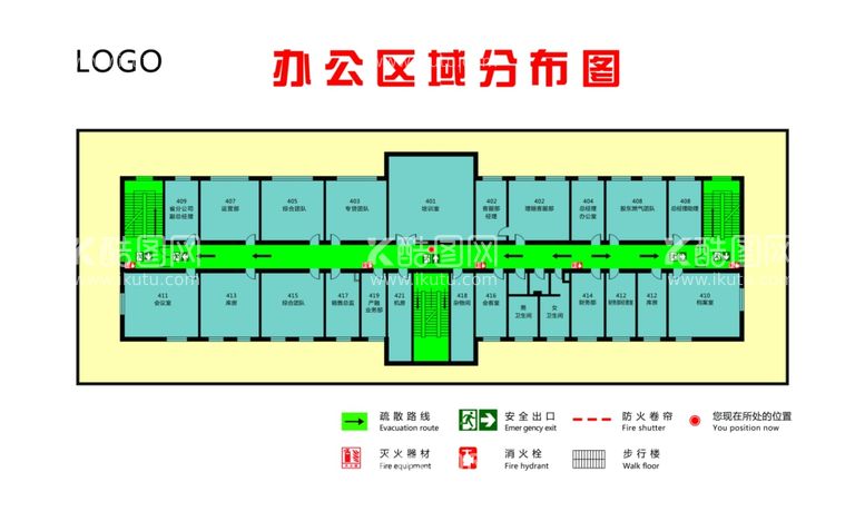 编号：10044712192221354871【酷图网】源文件下载-办公区域分布图