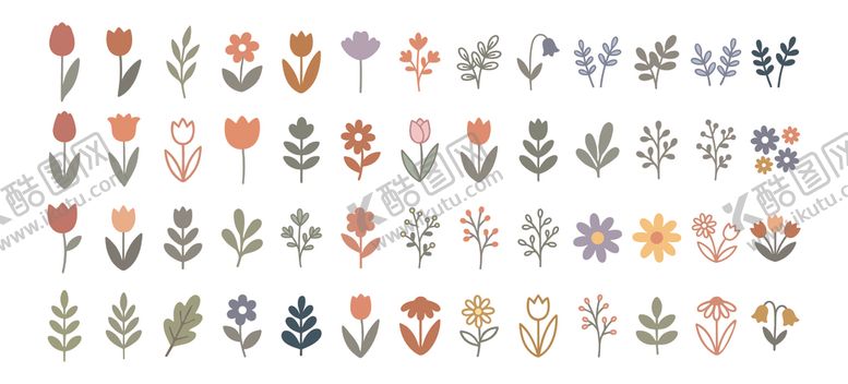 编号：46035004030344589103【酷图网】源文件下载-手绘花卉