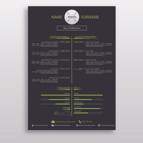 个人简历模板求职海报