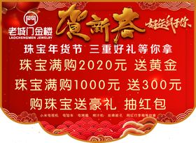 老城门贺新春吊旗