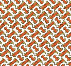 大牌巴宝莉字母B底纹