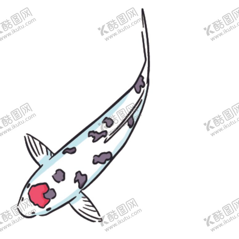 编号：94527610281754519453【酷图网】源文件下载-鲤鱼插画图案