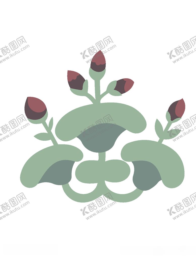 编号：15313510260750479106【酷图网】源文件下载-敦煌风格绘画植物花朵
