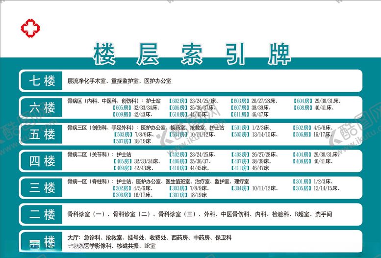 编号：43727805012014222826【酷图网】源文件下载-楼层索引牌