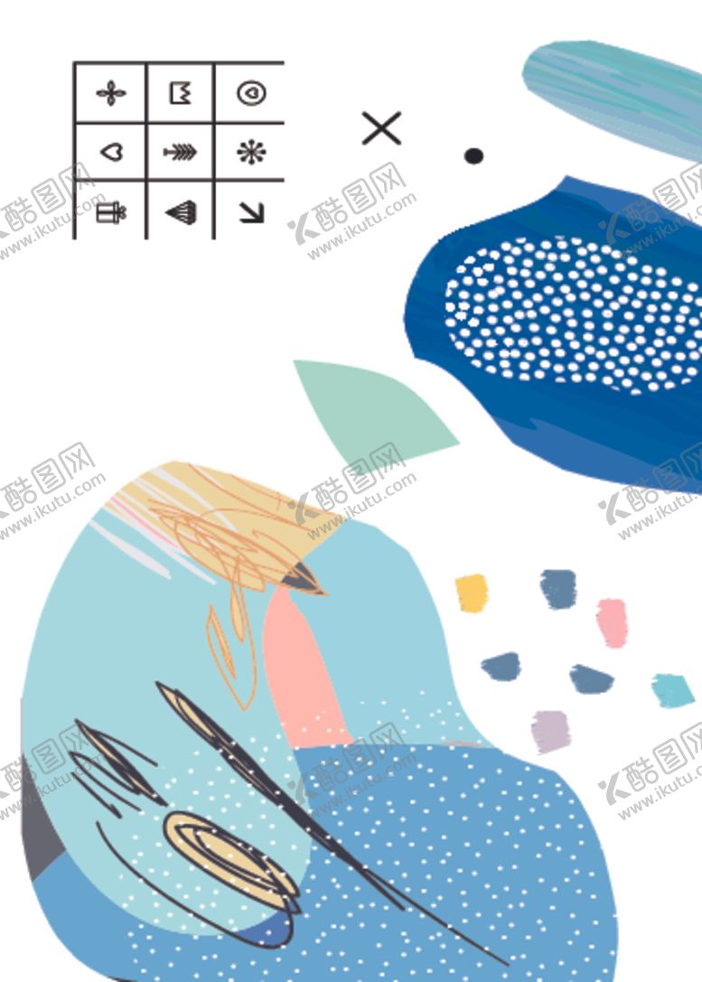 编号：57497409300248249347【酷图网】源文件下载-创意水彩涂鸦拼接