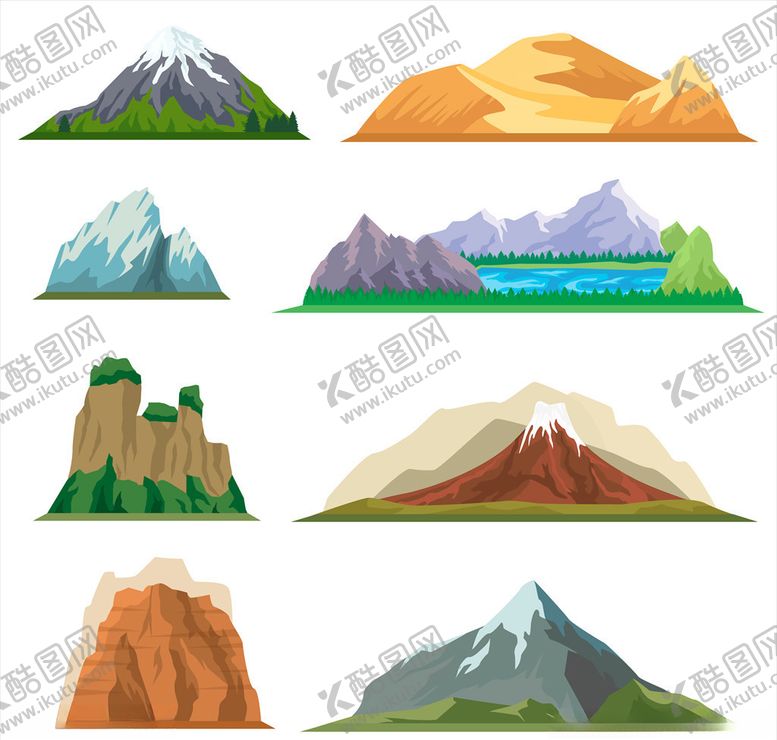 编号：96139609140438558732【酷图网】源文件下载-手绘山峰
