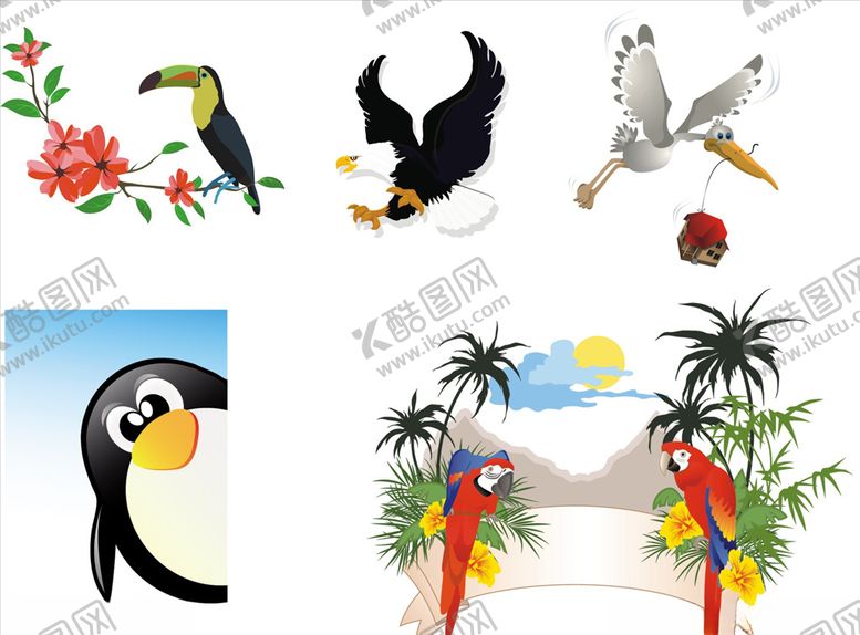 编号：70666909270525317987【酷图网】源文件下载-矢量鸟类