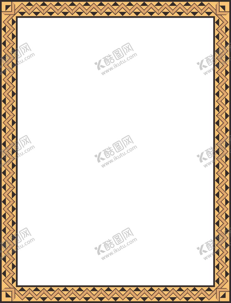 编号：21552307022236081856【酷图网】源文件下载-简约花纹边框
