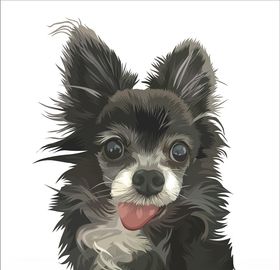 卡通小狗