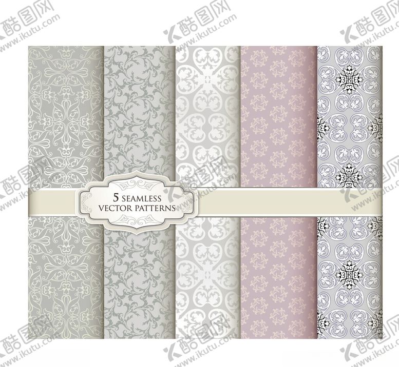 编号：41056011201557513112【酷图网】源文件下载-优雅复古花纹墙纸图案集