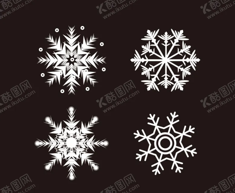 编号：14183901151233575482【酷图网】源文件下载-雪花矢量