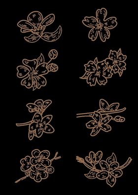 矢量樱花