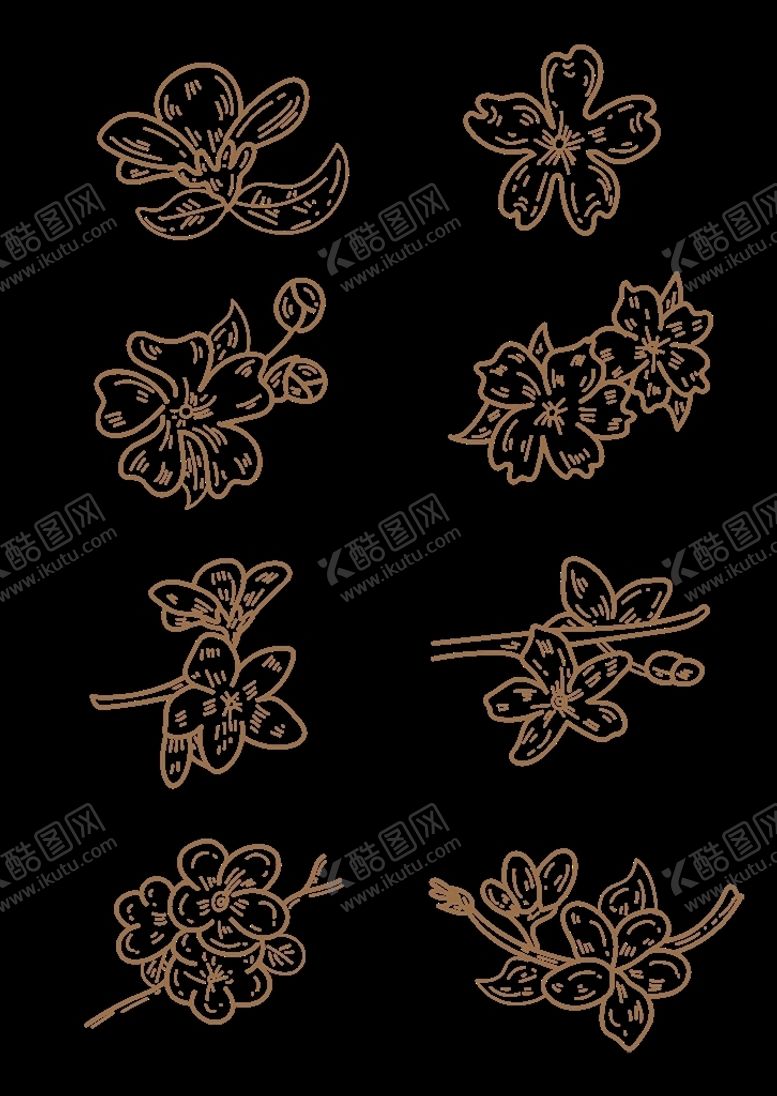 编号：10051309262314137125【酷图网】源文件下载-矢量樱花