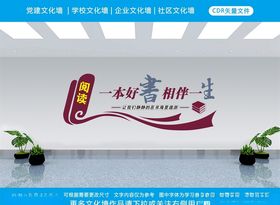 阅读书文化墙