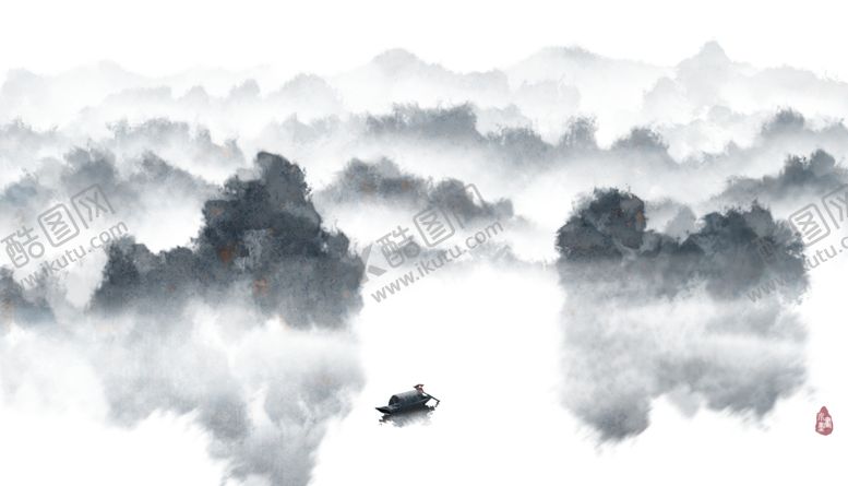 编号：38653705180051349752【酷图网】源文件下载-中国风新中式山水画