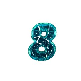 3D破碎数字8