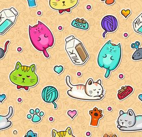 卡通小猫