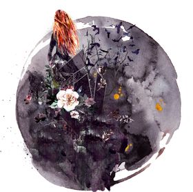 梦幻水彩绘画装饰图案