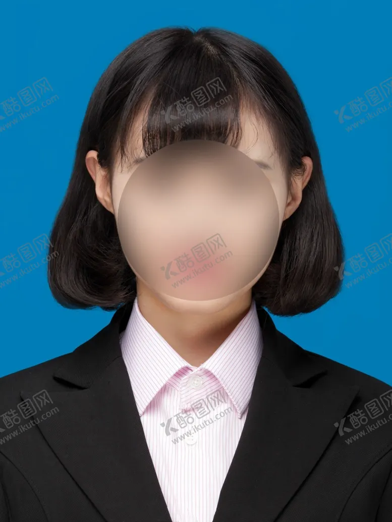 编号：27746002090336008170【酷图网】源文件下载-黑西装证照正装装服装证件照女装