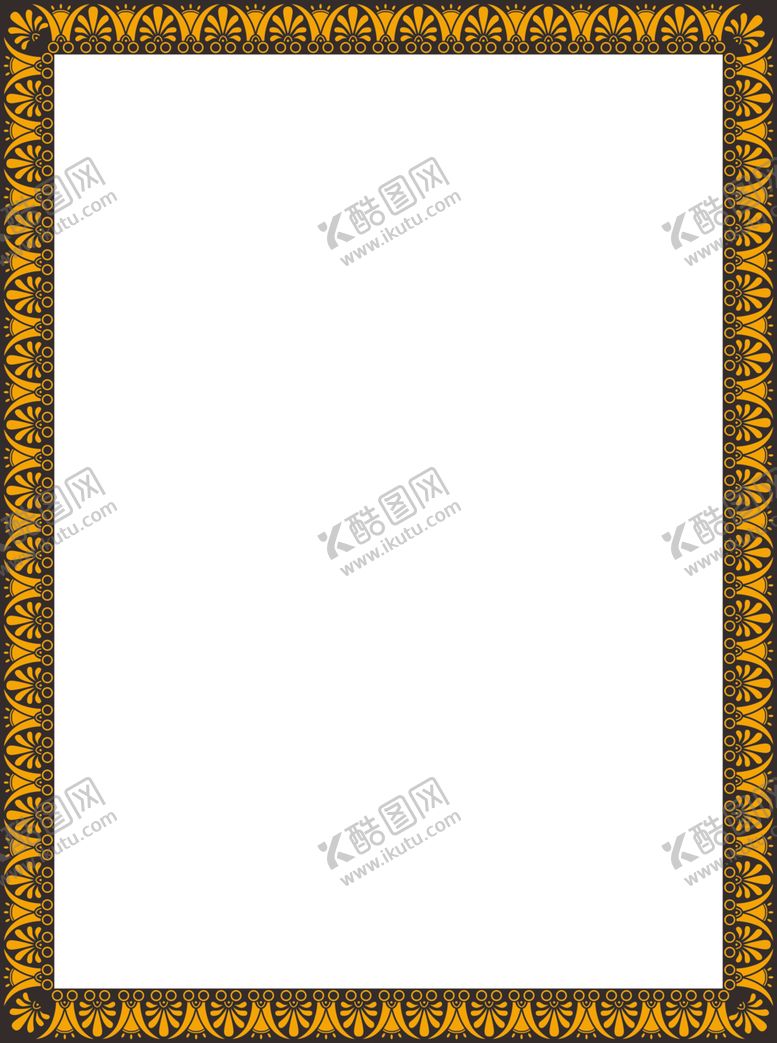 编号：44556306242122022898【酷图网】源文件下载-简约花纹边框