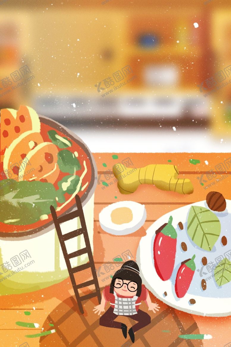 编号：49351211291336305051【酷图网】源文件下载-美食插画