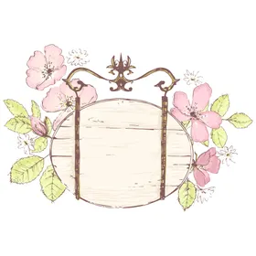 花卉背景手绘艺术北欧宜家风