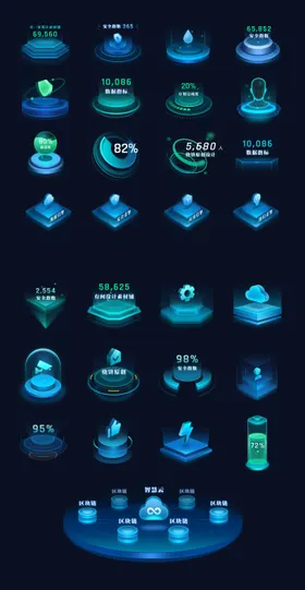 科技风数据可视化 